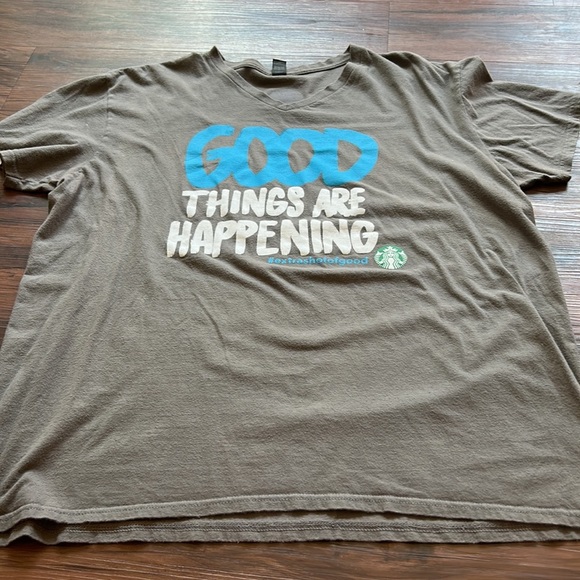 Starbucks Partner t-shirt good things are happening - Picture 3 of 6